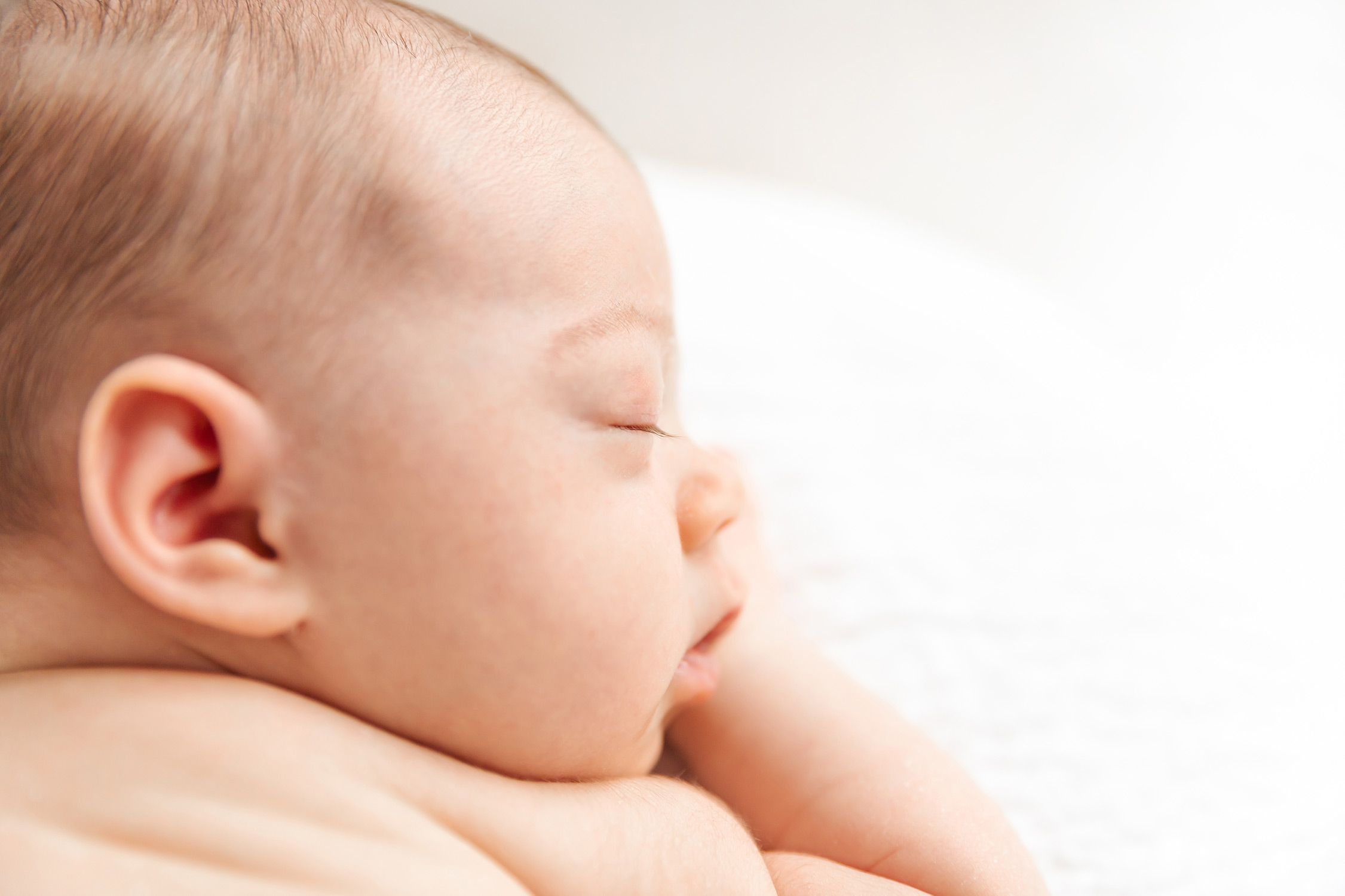 close up von einem Newborn